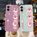 YIWESAN Case For vivo v9 Case Cartoon Cute Lotso Bear Side New Design Phone Case Square Edge Pattern Silicone Softcase Luxury Plating Casing Full Cover Camera Shockproof Protection Cases. 