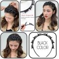 Black Braider Hair Style twister hair band headband Double Bangs Hairstyle Hairpin with clip hair styling new fashion Hairband Women girls. 