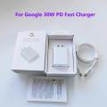 Original Google Charger 30W USB-C Charger and Cable - Compatible with Google Pixel 7 Pro/6a/8a/9 Pro Series and Other USB-C Devices - Fast Charging Pixel Phone Charger - USB-C to USB C Sync Charge Cable Included. 