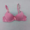 Front Bow Soft Paded Wired Bra With Removable. 