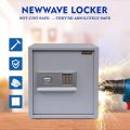Digital Security Safe Locker NW-15 White Secure Cash, Jewelry, Id Documents Size; D 13.5" W 15" H 16”. 