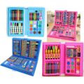 Kids Art and Craft 48-Piece Color and Paint Set. 