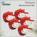 Custom Tin Box, Small Gift Boxes For Wedding For Engagement For New Baby Born bid box pack of 10. 