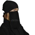 Hijab Cap Attach with Saudi Niqab 10x12  2in1 Ready To Wear Bidoonessma Arabic Niqab Elegant Decent Stylish  New Collection Ready to Wear Saudi Arabic Style Branded Label Niqab Arabic Saudi Cap Niqab Imported High Quality Fabric Breathable. 