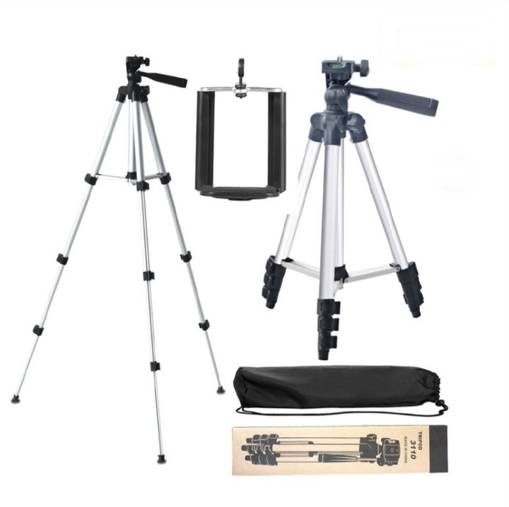 3.5 Feet Tripod Stand for Mobile Phones and Cameras with Mobile Phone ...
