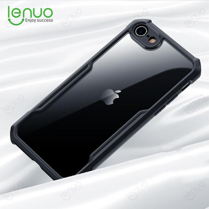 Lenuo Casing For Apple iPhone 7 Plus / 8 Plus Phone Case Shockproof Transparent Bumper Airbag Phone Cover Case