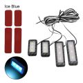 Armrest Interior Door Handle Lighting LED Universal Decorative Lights Car Inner Bowl Light 4Pcs Car Styling Auto Atmosphere Lamp-white. 