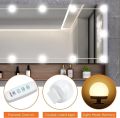 Vanity Light LED Bulbs for Makeup Mirror Stand 10 Bulbs with 3 Light Modes. 