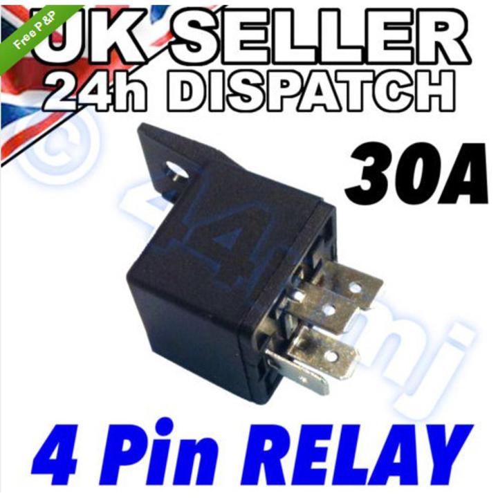 Yunhai♕ 4 Pin 12V 30A Auto Relays For Aux Lights Horns Car Boat Van Motorbike I.282544870