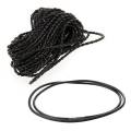 9M Black Braided Leather Necklace Cord String DIY 3mm HOT with 3mm Black Rubber Cord Necklace  - 24 Inch. 