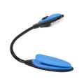 Portable Bendable Battery Powered Clip-On Book Lamp/ LED Eye Protection Reading Light/ Travel Bedroom Flexible Small Desk Lamp 1Pcs. 