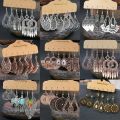 Boho Gypsy Tassel Drop Dangle Earrings Tribal Ethnic Festival Women Jewelry Set Wholesale. 
