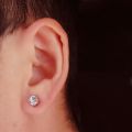 Fashion Crystal Magnetic Clip Ear Stud Non Piercing Earrings Fake Earring Gift for Men Women Jewelry 6mm/8mm. 