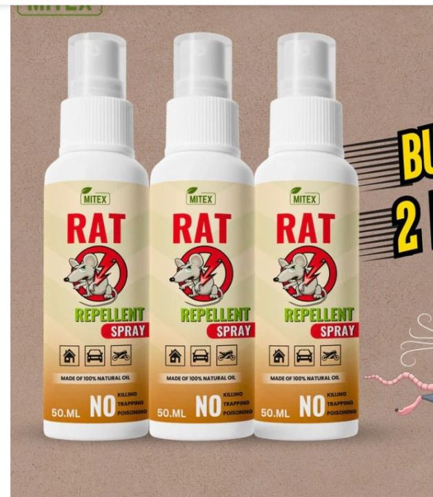 Non-Poisonous Rat Repellent Spray | Safe & Effective Rodent Control for Home & Office Use