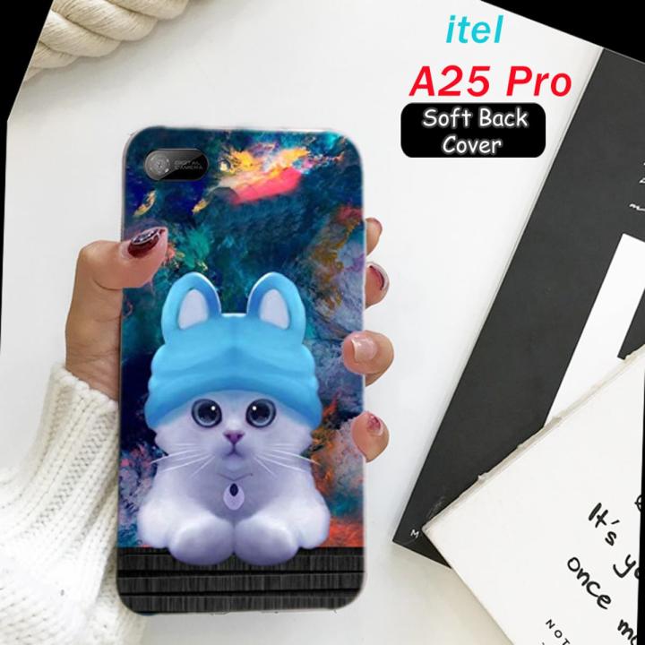 itel A25 Pro Back Cover - Cat Soft Case Cover