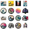 10/30/50PCS Cartoon Sea Wave Spray Round Stickers Graffiti Skateboard Guitar Luggage Laptop PVC Decals Sticker Kid DIY Toys F5. 