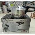 prssure cooker 5 liter silver steeel. 