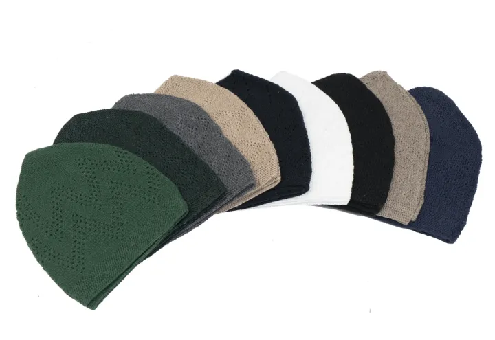 Turkish%20Knitted%20Open-Work%20Koofi%20Topi%20Namaz%20Cap,%20Premium%20Quality%20Suiting%20Fabric%20Soft%20Cap%20Available%20all%20different%20colors.%20-%20Image%204