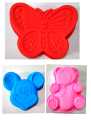 Silicone Cake Baking Molds Cake Pans Chocolate Mould Muffin Handmade Soap Molds Bakeware trays difference shapes molds butterfly mickey mouse bear Reusable kids diy tool. 