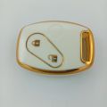 Honda City 2009-2021 TPU Remote Key - White/Gold-. 