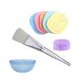 4 Pack-Sponge Puff 1, Facial Hair Patti 1, Facial Bowl 1, Facial Mixing Brush 1 - Facial Face Wash Cleansing Sponge Puff Pad Makeup Remover Puff Facial kit. 