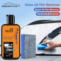 Geepact Glass Oil Film Remover Strong Decontamination Cleaner Car Glass Cleaning Car Maintenance for Windshield Side Window Oil Film Cleaner Strongly Remove Dirt Glass Oil Film. 