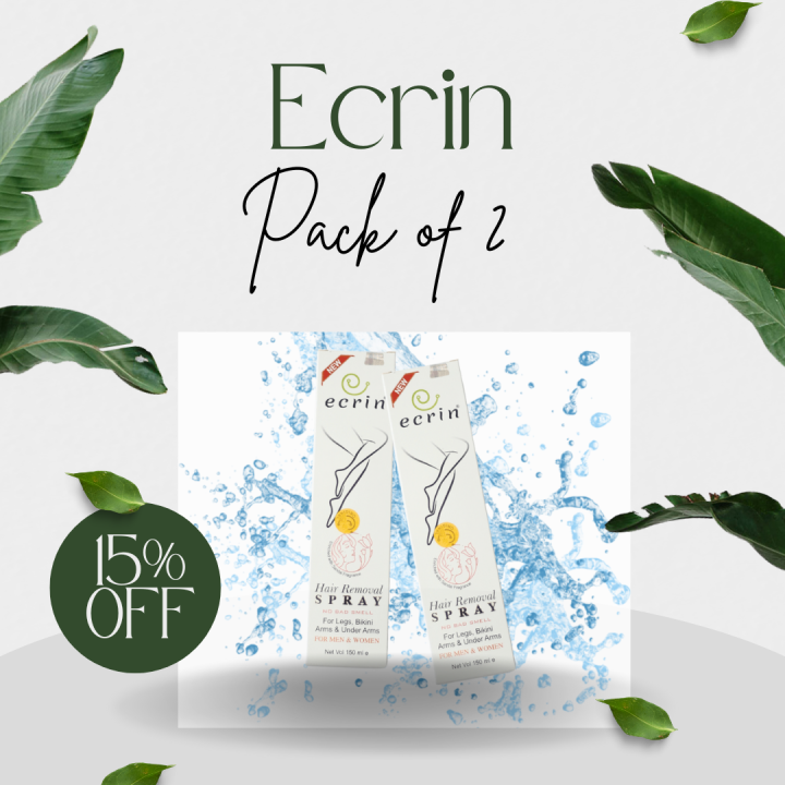 Ecrin - Pack of 2 - Hair Removal Spray For Men and Women | 100% Original Quick Hair Removal Spray - hair removal machine