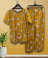 Grey Bear Full Sleeves T-Shirt and Pajama Ladies Night Suit For Womens (HN-02). 