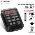Plextone GS6 Game Live Sound Card Digital Vox Modification Dual Mode Sound Card Mixer With Multiple Sound Modes For Streaming with 3.5mm Interface USB-C Interface For Mobile PS4 PS5 Laptop PC Xbox - Black. 