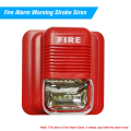 Fire Alarm Siren 2 wire 24V Sounder Strobe fire horn strobes Sounder Flasher for Conventional Fire Alarm Control System. 