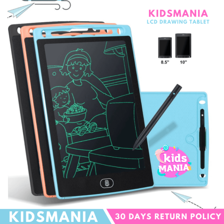 LCD Writing Tablet, Single Color Drawing Tablet with Protect Cover, Kids Drawing Pad 8.5 Inch Doodle Board, Erasable E-Writer Digital Drawing Board Toddler Boy and Girl Learning Toys Gift for 3 4 5 6 Years Old