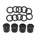 Skateboard Hardware Set 10pcs Truck Speed Washers + 4pcs Bearing Spacers for Longboard Scooter Cruiser. 