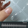 Capsule L Short Coffin Apricot Nail Soft Gel X Nail Tip Press Finger XL Ultra False Finger 20Pcs FILI 1 Artificial Nail X Kernel Square Nail Glue. 