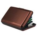 【HOT】 Men Business ID Credit Cards Aluminum Metal Waterproof Wallet Anti-Magnetic Bank Card Box Office School Accessories. 