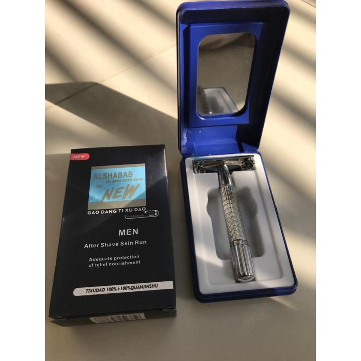 ALSHABAB Desi Ustra Handheld Manual Shaver Razor | Desi Razor | Double Sided Hygiene Flowless Razer | Dual Sided Body Care Shaving Blades | Double Edge Personal Shaver | Under Arm Shaving - Unwanted Hair Remover Shaving