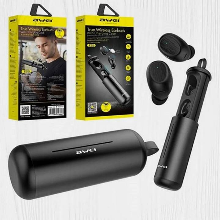Awei T55 Bluetooth Earbuds Version 5.0 IPX 4 Waterproof