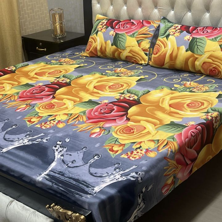 Bed%20Sheet%20Crystal%20Cotton%20Double%20Bed%20Sheet%20Set-3Pcs%20-%20Image%204