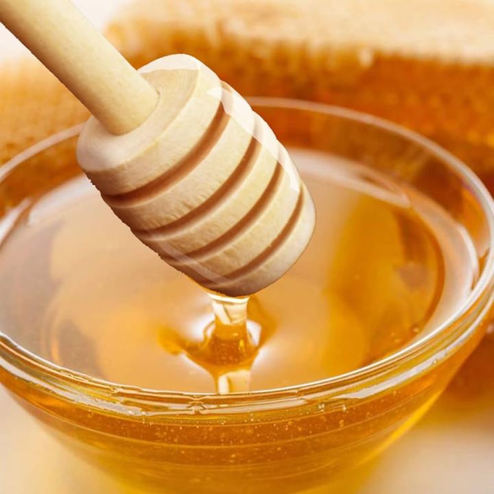 Wooden Honey Spoon & Stir Bar Natural Honey Dipper Stick for