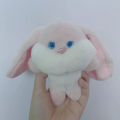 Children's cute plush toys, rabbits, big ears, rabbits, ragdolls, easy to clean, keys, pendants, dolls. 