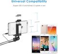 JETech Battery Free Selfie Stick Cable Control (No Battery No Bluetooth) Self-portrait Monopod Pole. 