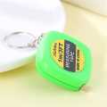 3 Feet Length Inches Tape Keychain Ruler Portable Mini Metal Tape Measure With Keychain Square Multicolor Children Height Ruler. 