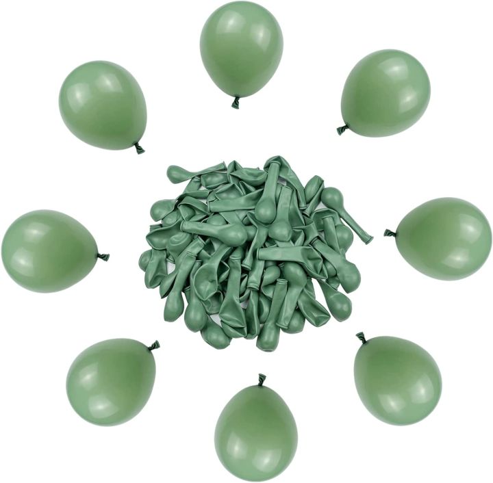 60%20pcs%209%20inch%20Sage%20Green%20Latex%20Balloons%20without%20shinny%20for%20Birthday%20Party%20Graduation%20Baby%20Shower%20Wedding%20Decoration%20Olive%20Green%20Party%20Balloon%20-%20Image%202
