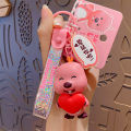 Genuine Creative Cute Pororo Keychain Couple Cute Schoolbag Pendant Car Key Chain Small Gift Wholesale. 