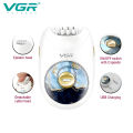 VGR V-706 Professional Rechargeable Electric Lady Epilator professional lady epilator VGR V-706 epilator rechargeable electric epilator hair removal machine 18-tweezer epilator wet and dry epilator USB charging epilator cordless epilator for women. 