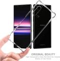 Sony Xperia 5 Mark 2 Transparent Silicone Anti-Shock Back Case Soft Protective Cover. 