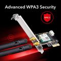 WiFi 6 e Bluetooth 5.3 PCIe Adapter CUDY AX5400. 