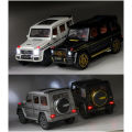 1:24 Exquisite Model Mercedes Benz G63 AMG Zinc Alloy Pull Back Car With Dynamic Music And Light. 