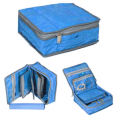 CUSTOMIZE Latest Jewellery Organizer Box ,for Travelling prashout Box ,bangles,jewellry, Accessories Compact size for easy portability Durable fabric construction with secure zipper closure Multiple compartments to store various jewelry pieces Lightweight. 