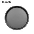14",14 inch large Jumbo Size Non-stick Pizza Pan, Round Premium Bakeware, Black Easy Baking [1 piece only] Plate Pan Cook Pizza Pizza Pan Set Nonstick Pizza Pan Set Durable, high quality non stick coating High Temperature Resistance Extra large Size. 