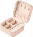 Mini Jewelry Box Leather Jewellery Ring Organizer Case Storage Gift Box Girls Women. 